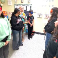 Donna Wade with Students Donna Wade with Students